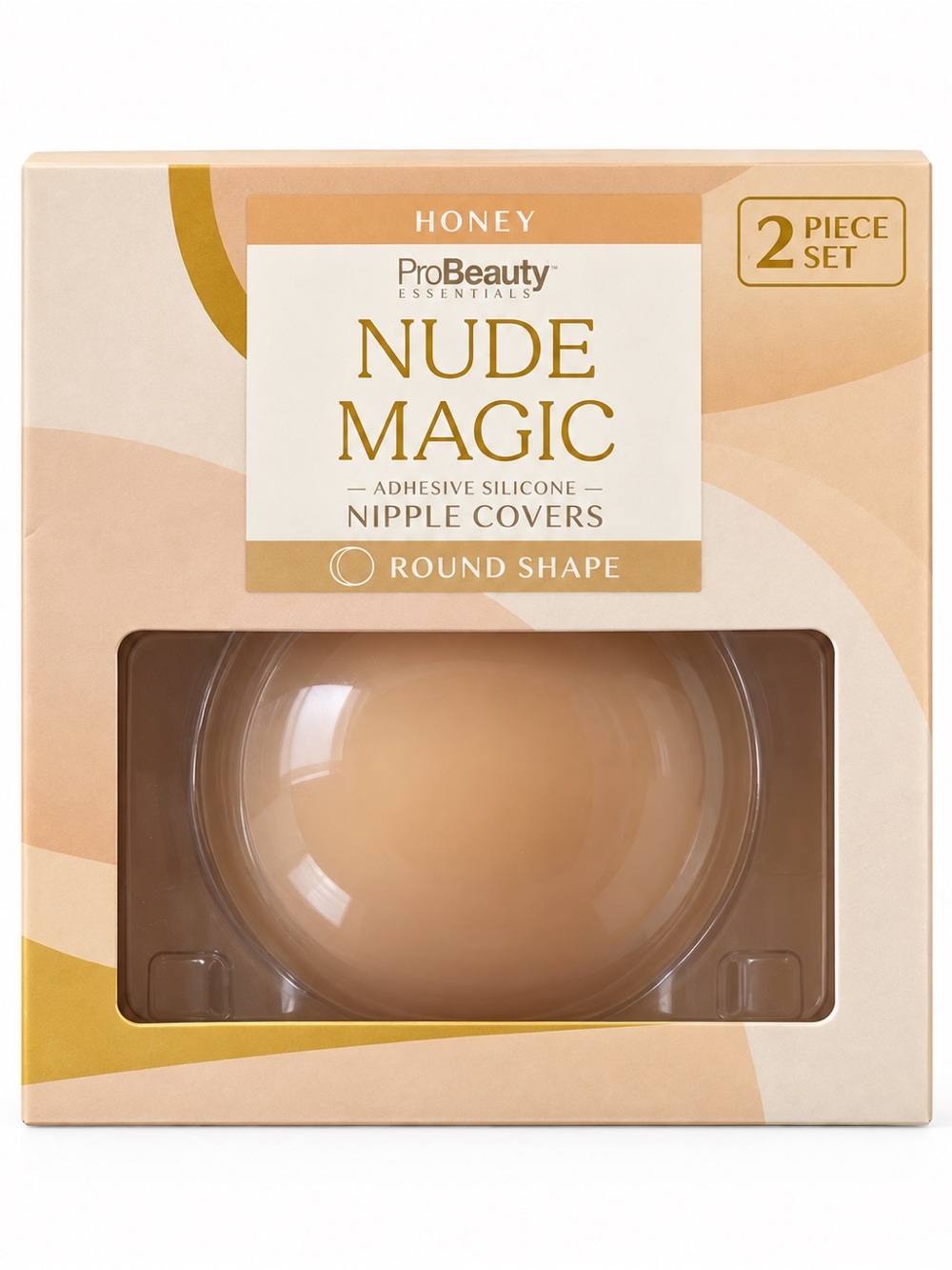 Nude Magic Adhesive Silicone Nipple Covers - Honey